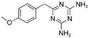 6-(4-METHOXYBENZYL)-1,3,5-TRIAZINE-2,4-DIAMINE Struktur