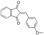 2-((4-METHOXYPHENYL)METHYLENE)INDANE-1,3-DIONE Struktur