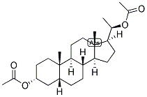 5-BETA-PREGNAN-3-ALPHA, 20-BETA-DIOL DIACETATE Struktur