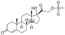 4-PREGNEN-17,21-DIOL-3,20-DIONE 21-METHANESULPHONATE Struktur