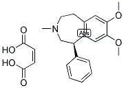 R(-)-1-PHENYL-2,3,4,5-TETRAHYDRO-1H-7,8-DIMETHOXY-3-BENZAZEPINE MALEATE Struktur