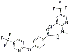 N-((3-CHLORO-5-(TRIFLUOROMETHYL)(2-PYRIDYL))METHYLAMINO)(4-(5-(TRIFLUOROMETHYL)(2-PYRIDYLOXY))PHENYL)FORMAMIDE Struktur