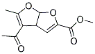 METHYL 4-ACETYL-5-METHYL-3A,6A-DIHYDROFURO[2,3-B]FURAN-2-CARBOXYLATE Struktur