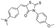 (5E)-5-[4-(DIMETHYLAMINO)BENZYLIDENE]-3-(4-METHOXYPHENYL)-2-THIOXO-1,3-THIAZOLIDIN-4-ONE Struktur