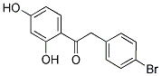 2-(4-Bromophenyl)-1-(2,4-dihydroxyphenyl)ethanone  Struktur