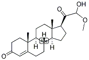 4-PREGNEN-21-OL-3,20-DIONE 21-ALDEHYDE, 21-HEMIACETAL Struktur