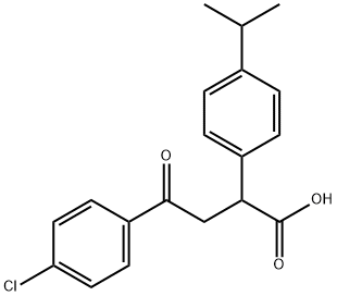 4-(4-CHLOROPHENYL)-2-(4-ISOPROPYLPHENYL)-4-OXOBUTANOIC ACID Struktur