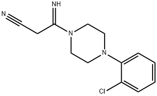 3-[4-(2-CHLOROPHENYL)PIPERAZINO]-3-IMINOPROPANENITRILE Struktur