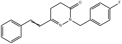 2-(4-FLUOROBENZYL)-6-STYRYL-4,5-DIHYDRO-3(2H)-PYRIDAZINONE Struktur