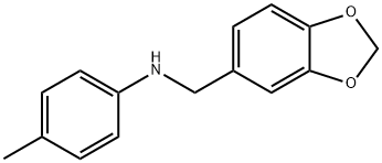 N-(1,3-BENZODIOXOL-5-YLMETHYL)-4-METHYLANILINE Struktur