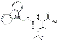 FMOC-THR(TBU)-WANG RESIN Struktur