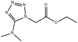 ETHYL 2-[5-(DIMETHYLAMINO)-1H-1,2,3,4-TETRAAZOL-1-YL]ACETATE Struktur