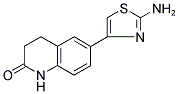 6-(2-AMINO-1,3-THIAZOL-4-YL)-3,4-DIHYDROQUINOLIN-2(1H)-ONE Struktur