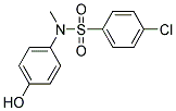 4-CHLORO-N-(4-HYDROXY-PHENYL)-N-METHYL-BENZENESULFONAMIDE Struktur