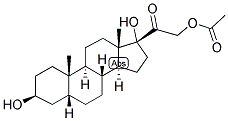 5-BETA-PREGNAN-3-BETA, 17,21-TRIOL-20-ONE 21-ACETATE Struktur