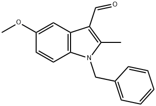 1-BENZYL-5-METHOXY-2-METHYL-1H-INDOLE-3-CARBALDEHYDE Struktur