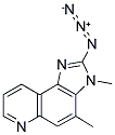 2-AZIDO-3,4-DIMETHYLIMIDAZO[4,5-F]QUINOLINE Struktur