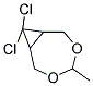 6,6-DICHLORO-3-METHYLPERHYDROCYCLOPROPA[E][1,3]DIOXEPINE Struktur