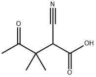 2-CYANO-3,3-DIMETHYL-4-OXO-PENTANOIC ACID Struktur