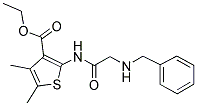 2-(BENZILAMINOACETYLAMINO)-4,5-DIMETHYL-3-THIOPHENECARBOXYLIC ACID, ETHYL ETHER Struktur