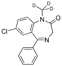 DIAZEPAM-(N-METHYL-D3) Struktur