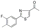 4-ACETYL-2-(3-FLUORO-4-METHYLPHENYL) THIAZOLE Struktur