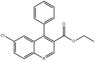 ETHYL 6-CHLORO-4-PHENYL-3-QUINOLINECARBOXYLATE Struktur