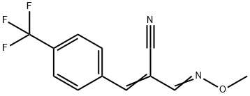 2-[(METHOXYIMINO)METHYL]-3-[4-(TRIFLUOROMETHYL)PHENYL]ACRYLONITRILE Struktur