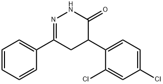 4-(2,4-DICHLOROPHENYL)-6-PHENYL-4,5-DIHYDRO-3(2H)-PYRIDAZINONE Struktur