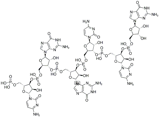 CGGCCG, 5'-PHOSPHORYLATED Struktur