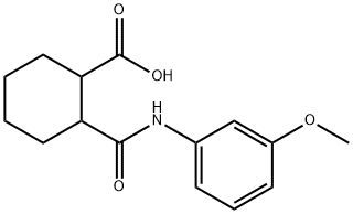 1,2-CYCLOHEXANEDICARBOXYLIC ACID, N-(3-METHOXYPHENYL)AMIDE Struktur