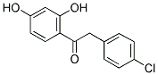 2(4'-CHLOROPHENYL)-2',4'-DIHYDROXY ACETOPHENONE Struktur