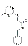 N-BENZYL-2-[(4,6-DIMETHYL-2-PYRIMIDINYL)SULFANYL]ACETAMIDE Struktur