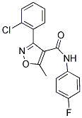 (3-(2-CHLOROPHENYL)-5-METHYLISOXAZOL-4-YL)-N-(4-FLUOROPHENYL)FORMAMIDE Struktur