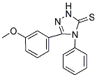 3-(3-METHOXYPHENYL)-4-PHENYL-1,2,4-TRIAZOLINE-5-THIONE Struktur