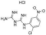 ([(2-CHLORO-5-NITROANILINO)(IMINO)METHYL]AMINO)METHANIMIDAMIDE HYDROCHLORIDE Struktur