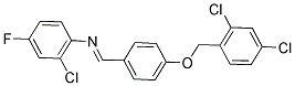 2-CHLORO-N-((4-[(2,4-DICHLOROBENZYL)OXY]PHENYL)METHYLENE)-4-FLUOROANILINE Struktur