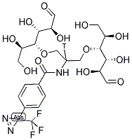 2-N-[4-(1-AZITRIFLUOROETHYL)BENZOYL]-1,3-BIS-(D-MANNOS-4-YLOXY)-2-PROPYLAMINE-2-3H Struktur