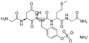 GLY-ASP-TYR(SO3H)-MET-GLY NH2 NH2 Struktur