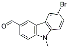 6-BROMO-9-METHYL-9H-CARBAZOLE-3-CARBALDEHYDE Struktur