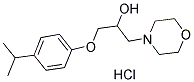 1-(4-ISOPROPYLPHENOXY)-3-MORPHOLIN-4-YLPROPAN-2-OL HYDROCHLORIDE Struktur