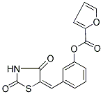 3-[(E)-(2,4-DIOXO-1,3-THIAZOLIDIN-5-YLIDENE)METHYL]PHENYL 2-FUROATE Struktur