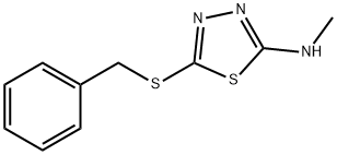 5-(BENZYLTHIO)-N-METHYL-1,3,4-THIADIAZOL-2-AMINE Struktur