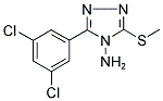 3-(3,5-DICHLOROPHENYL)-5-(METHYLTHIO)-4H-1,2,4-TRIAZOL-4-AMINE Struktur