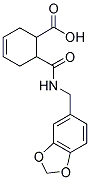 6-([(1,3-BENZODIOXOL-5-YLMETHYL) AMINO] CARBONYL) CYCLOHEX-3-ENE-1-CARBOXYLIC ACID Struktur