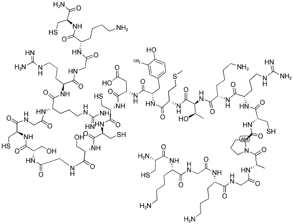 OMEGA-CONOTOXIN MVIIC, [125I]- Struktur