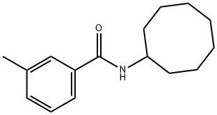 N-CYCLOOCTYL-3-METHYLBENZENECARBOXAMIDE Struktur