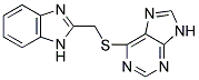 6-(1H-BENZOIMIDAZOL-2-YLMETHYLSULFANYL)-9H-PURINE Struktur