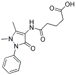 4-(1,5-DIMETHYL-3-OXO-2-PHENYL-2,3-DIHYDRO-1H-PYRAZOL-4-YLCARBAMOYL)-BUTYRIC ACID Struktur