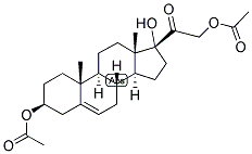 5-PREGNEN-3-BETA, 17,21-TRIOL-20-ONE 3,21-DIACETATE Struktur